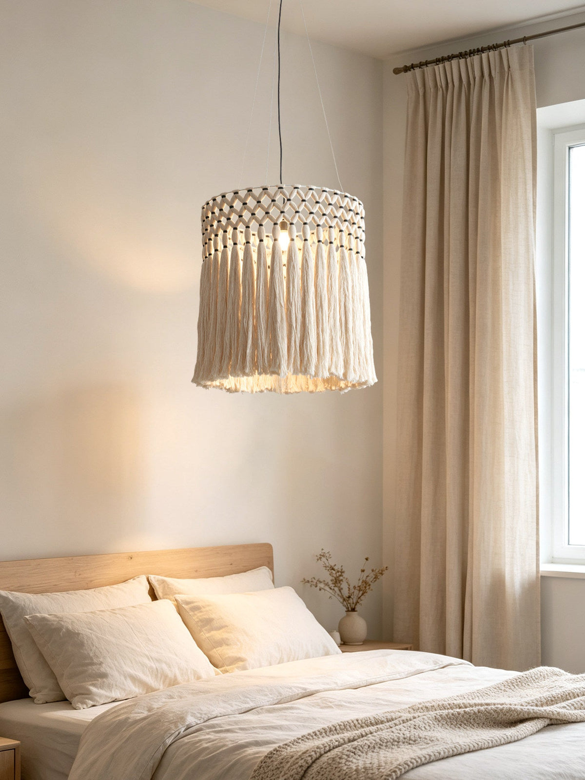 Ulmont lampă suspendată macrame tassel