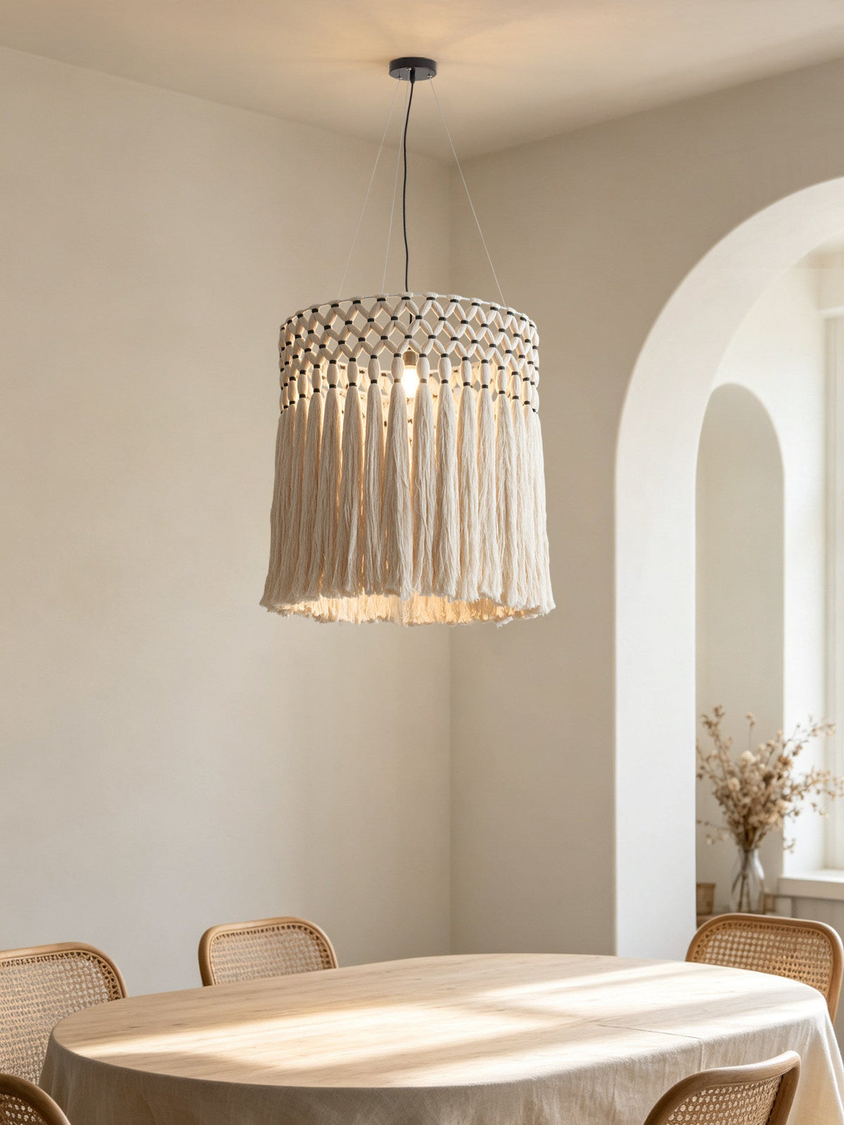 Ulmont lampă suspendată macrame tassel
