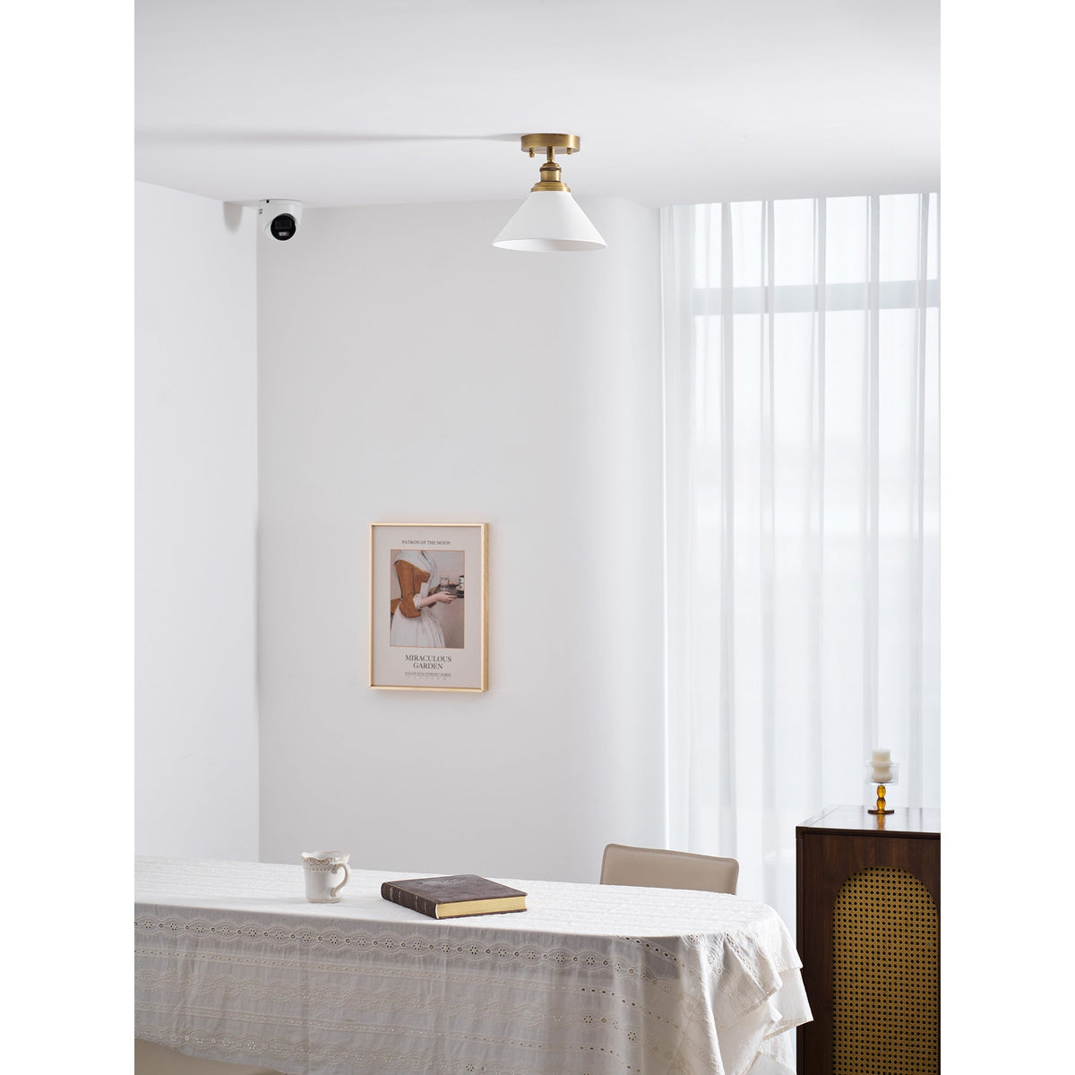 Aureleon plafonieră din alamă, minimalistă