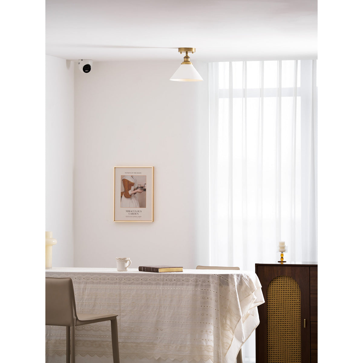 Aureleon plafonieră din alamă, minimalistă