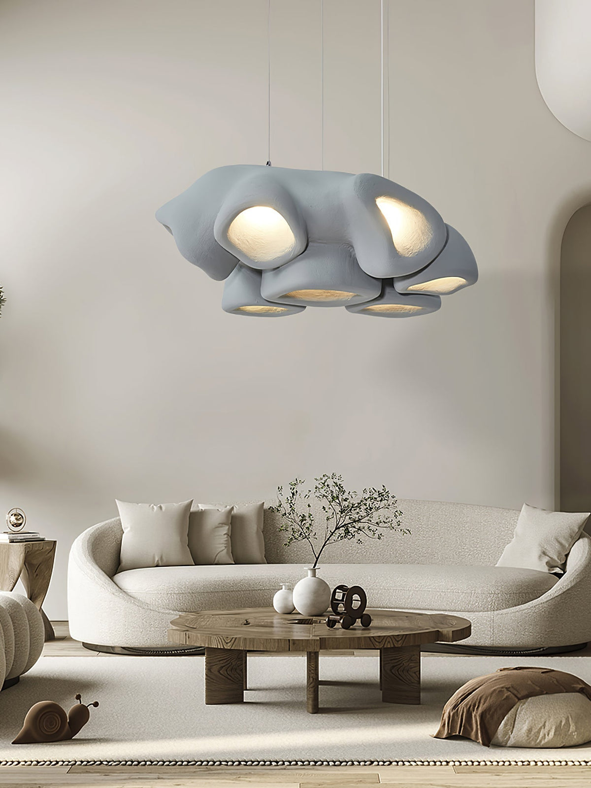 Cloud lampă suspendată modernă din Polistiren