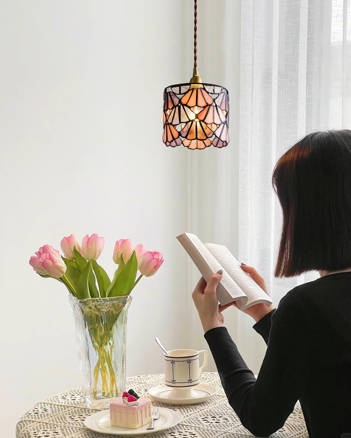 Lioraen lampă suspendată Tiffany Design clasic