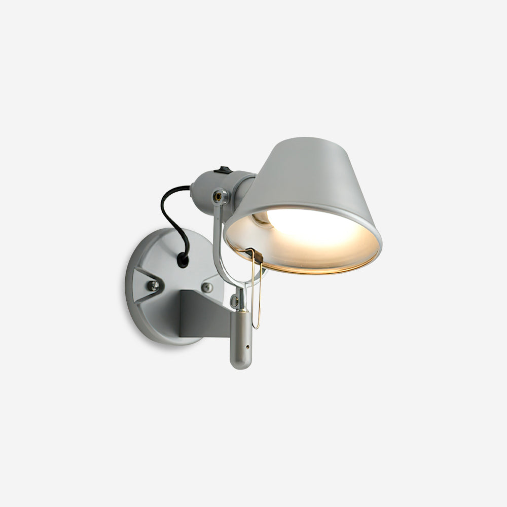 Aplică de perete corp metalic abajur conic reglabil modern minimalist