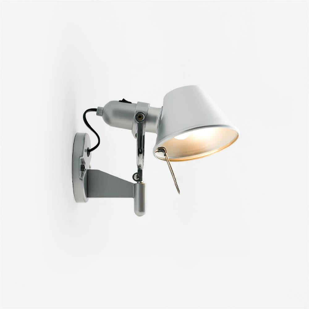Aplică de perete corp metalic abajur conic reglabil modern minimalist