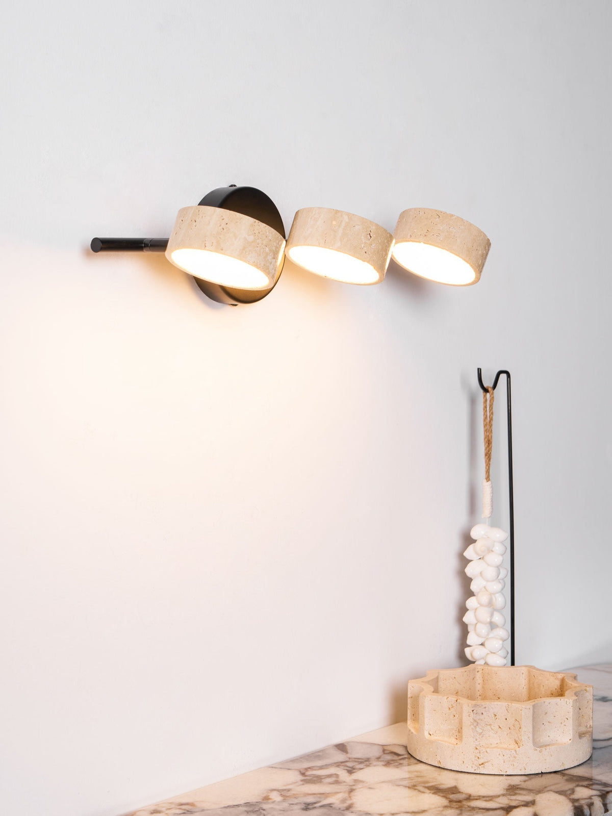 Ceshair Multi Head travertin oglindă Light