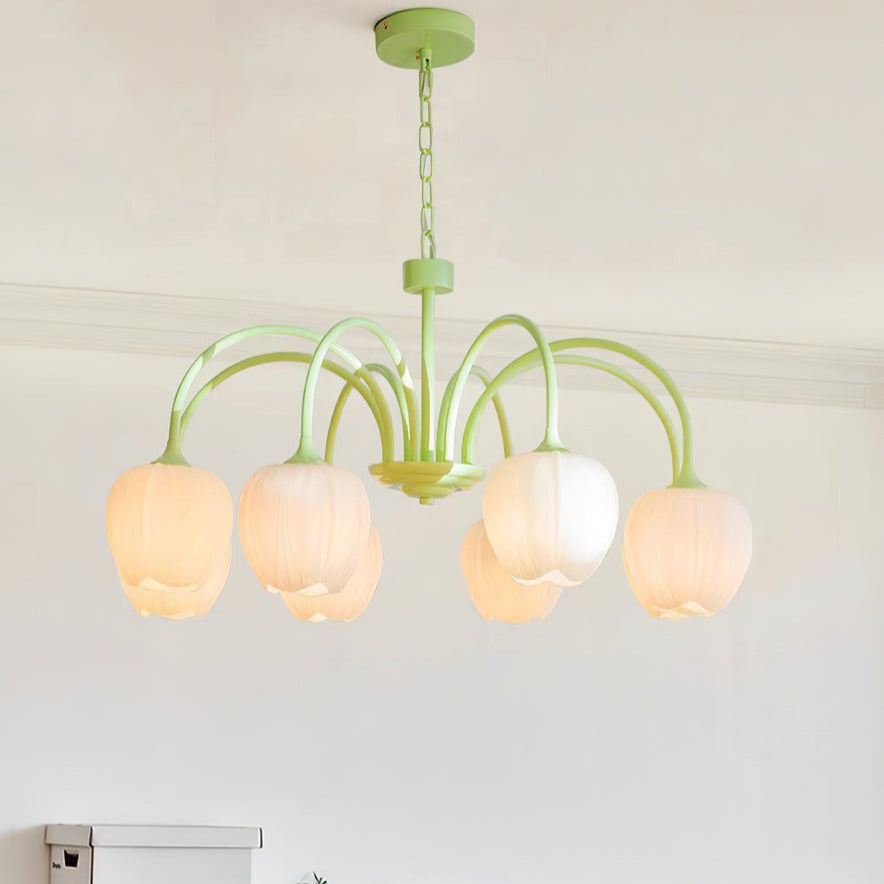 Candelabru Tulip Fresh din sticlă