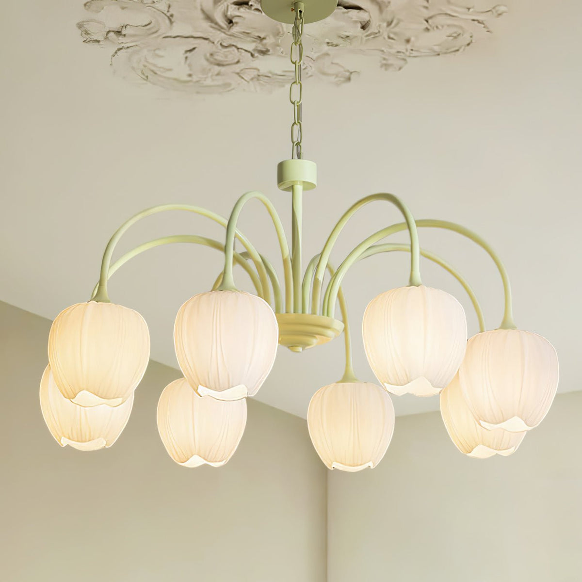 Candelabru Tulip Fresh din sticlă