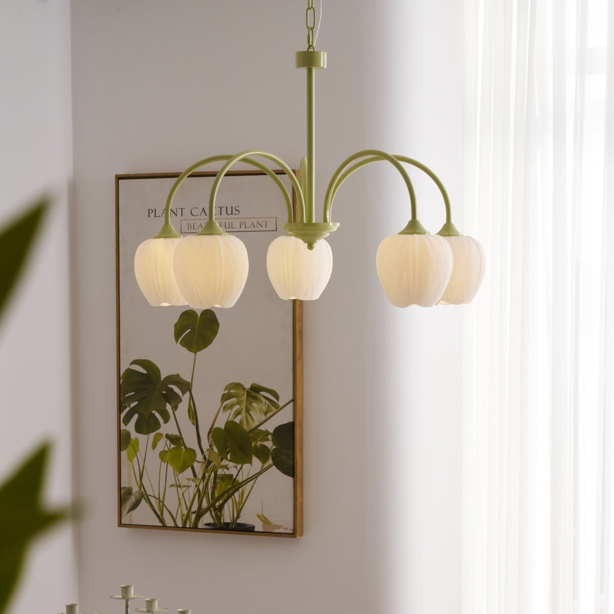 Candelabru Tulip Fresh din sticlă