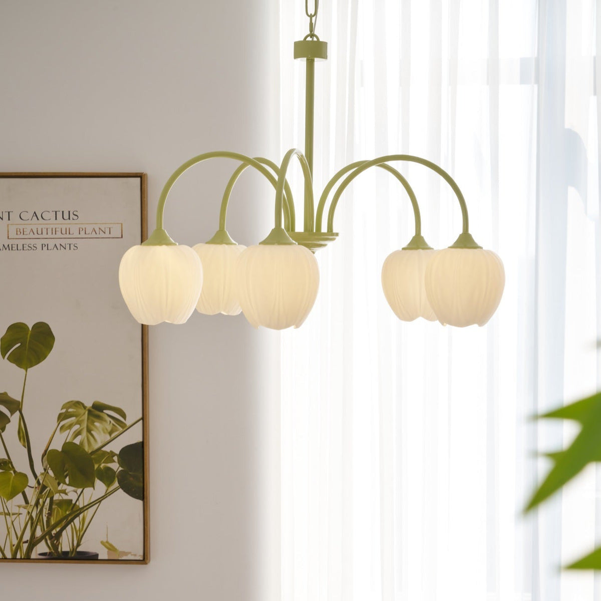 Candelabru Tulip Fresh din sticlă