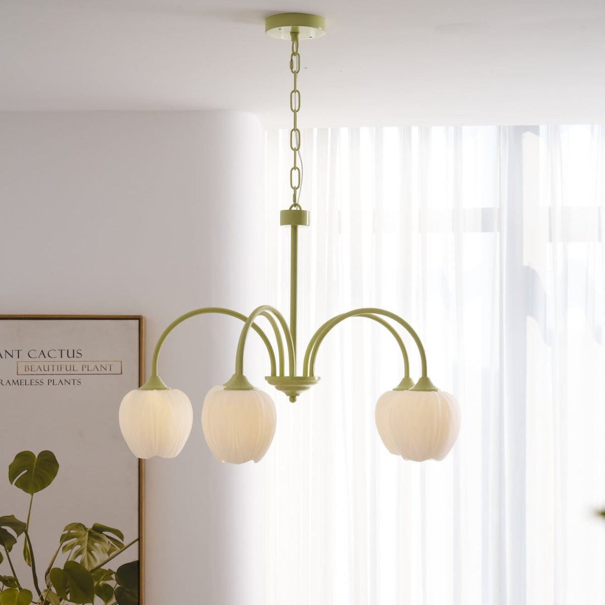 Candelabru Tulip Fresh din sticlă