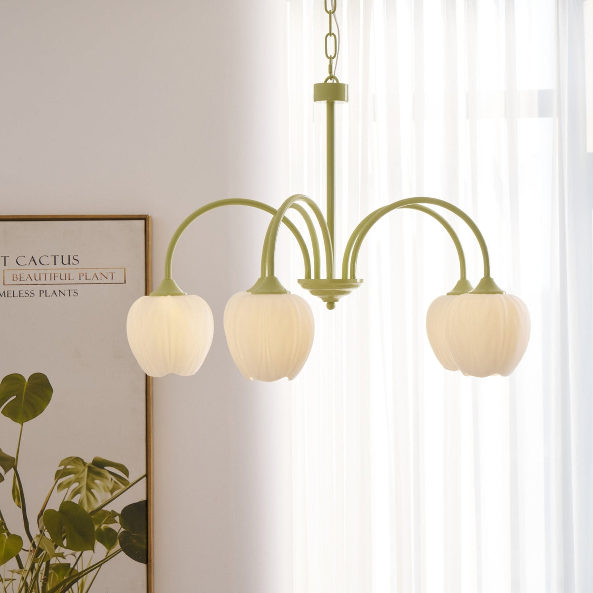 Candelabru Tulip Fresh din sticlă