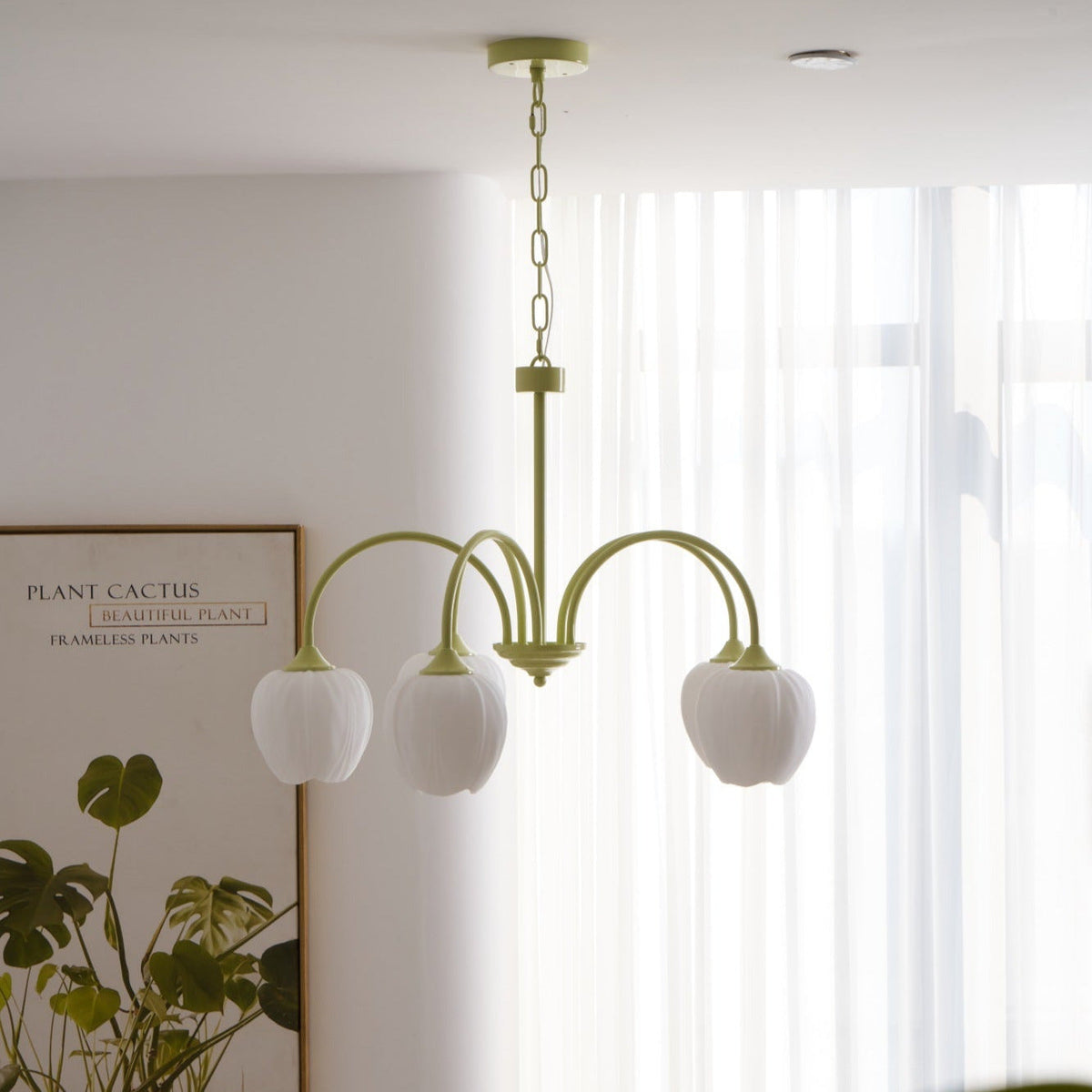Candelabru Tulip Fresh din sticlă