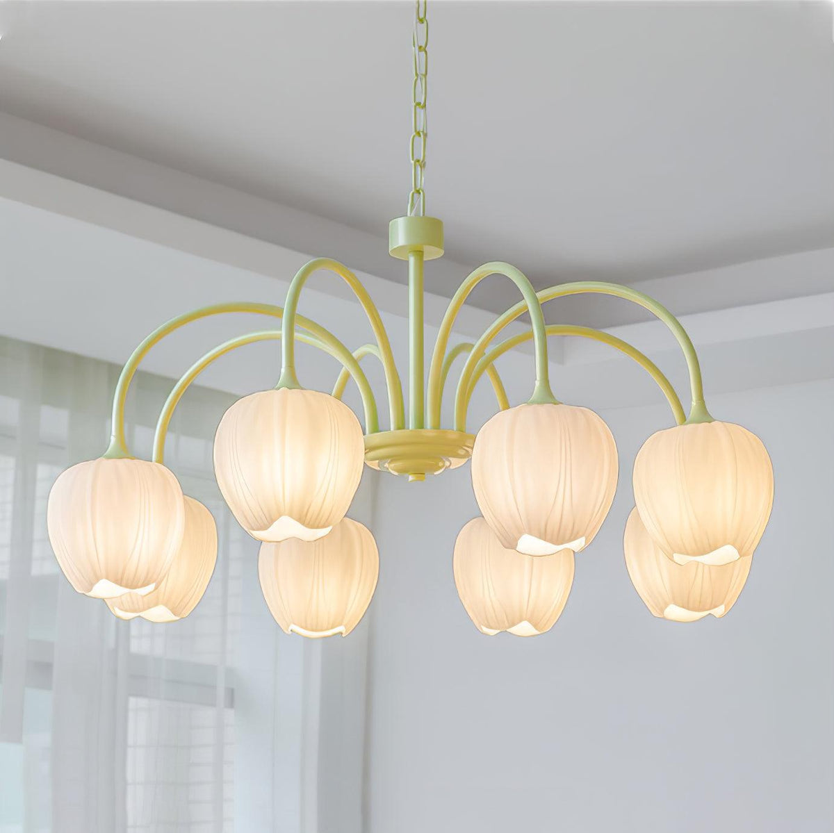 Candelabru Tulip Fresh din sticlă