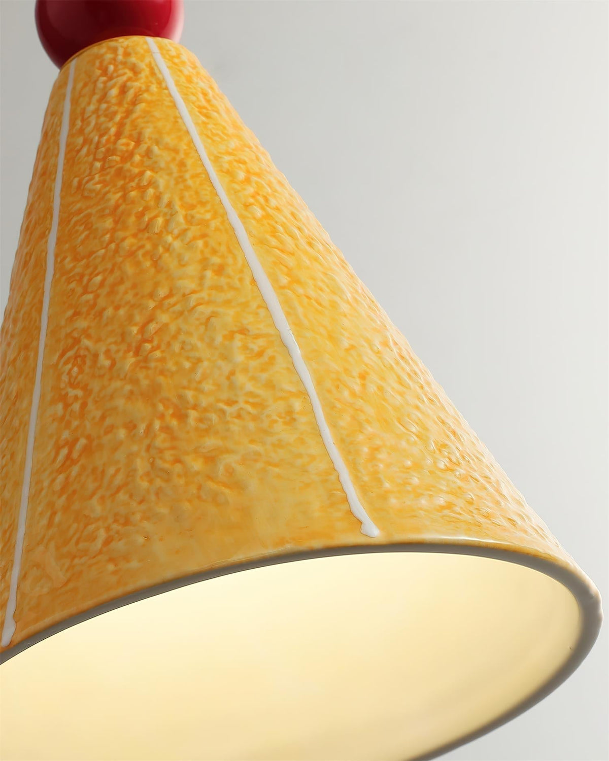 Virella lampă suspendată Galbenă din Ceramică cu Formă de Păsărică modernă și Jucăuță