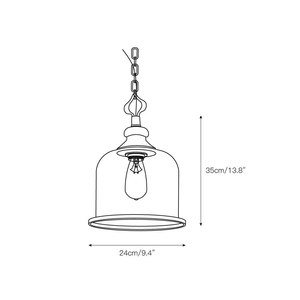 Celaniella lampă suspendată din sticlă, vintage, elegantă
