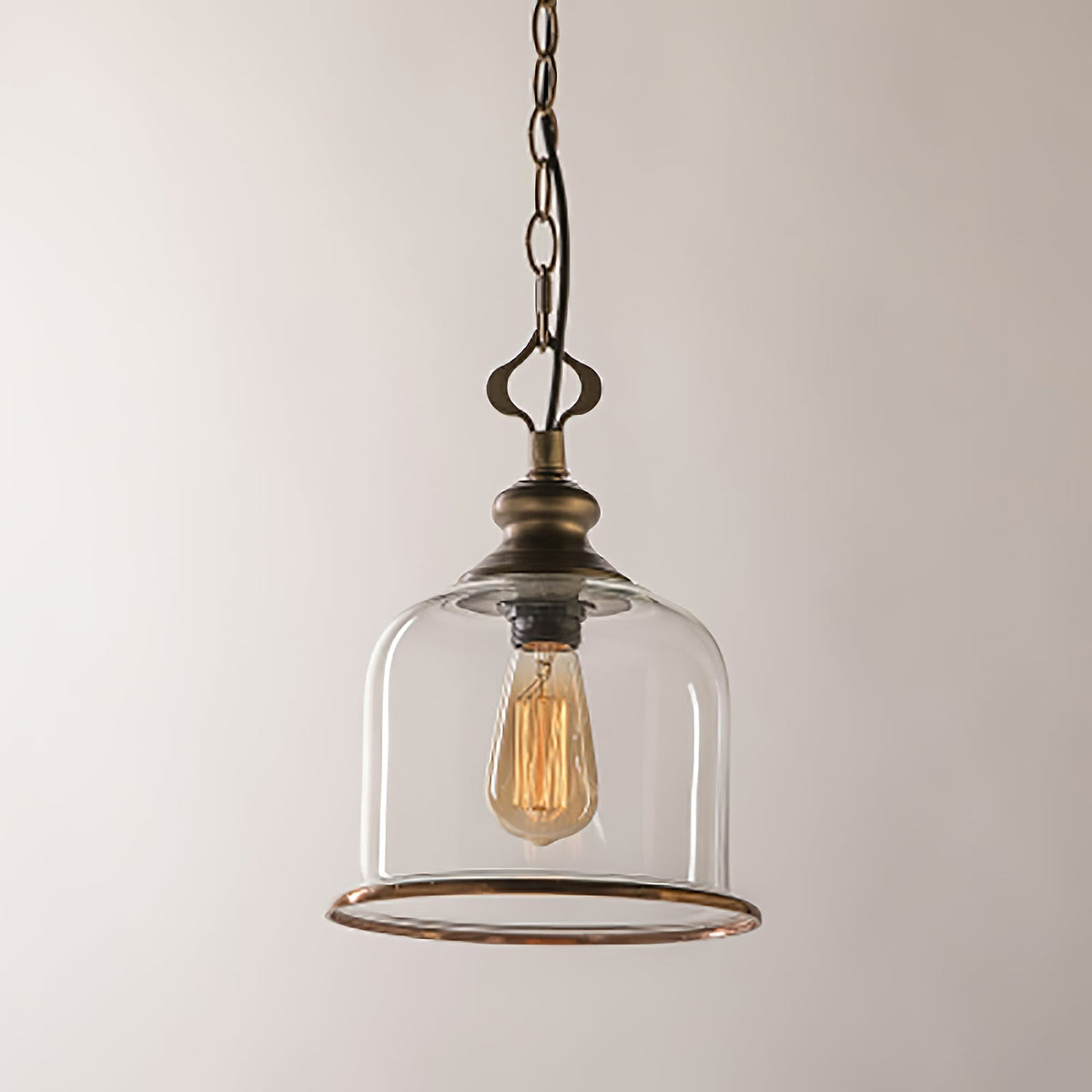 Celaniella lampă suspendată din sticlă, vintage, elegantă