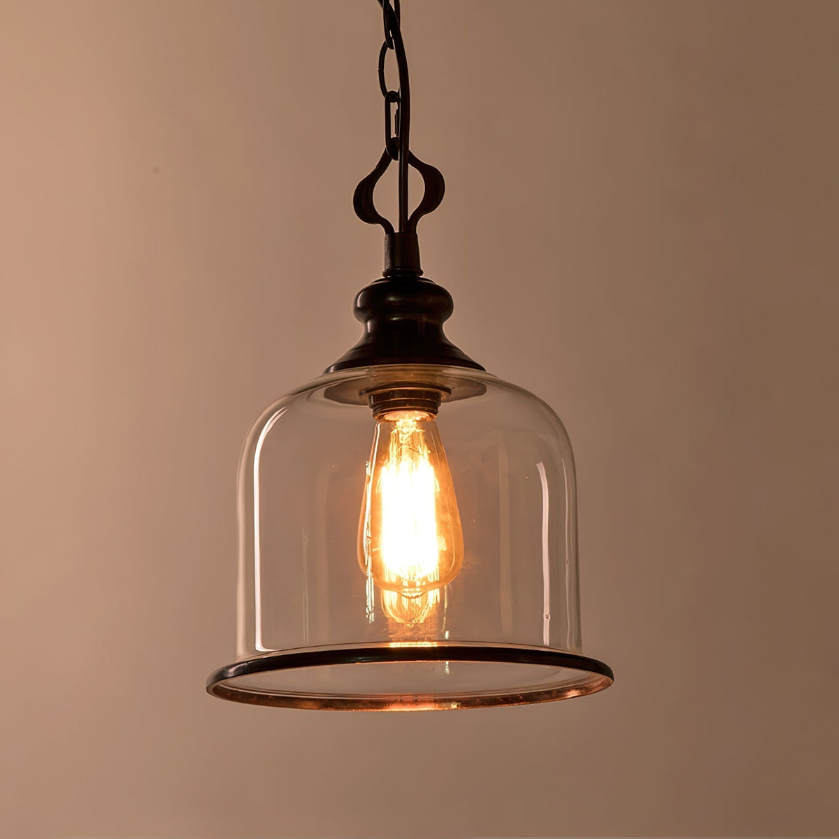 Celaniella lampă suspendată din sticlă, vintage, elegantă