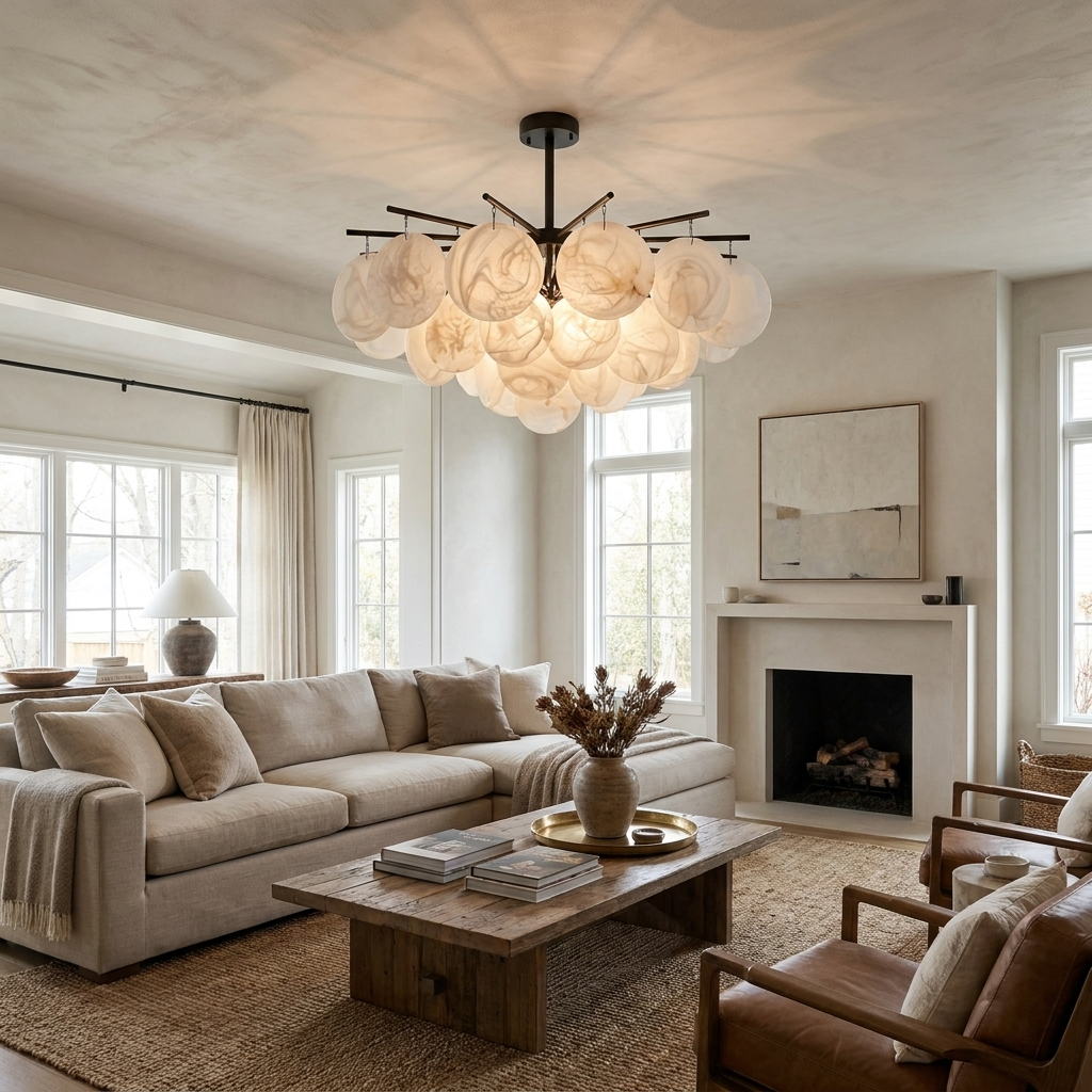 Lintonhurst Candelabru din alabastru