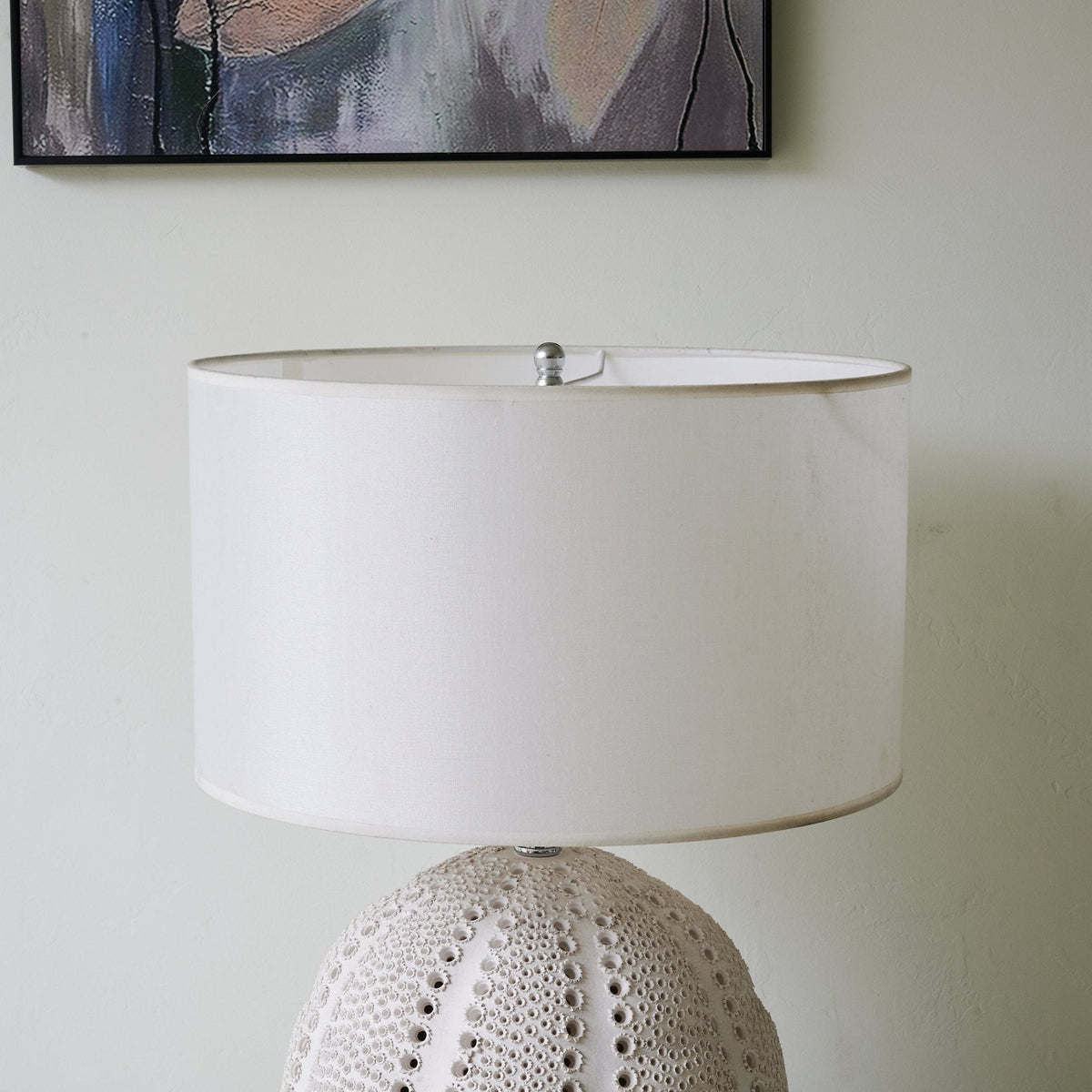Sux lampă de masă din ceramică și material textil