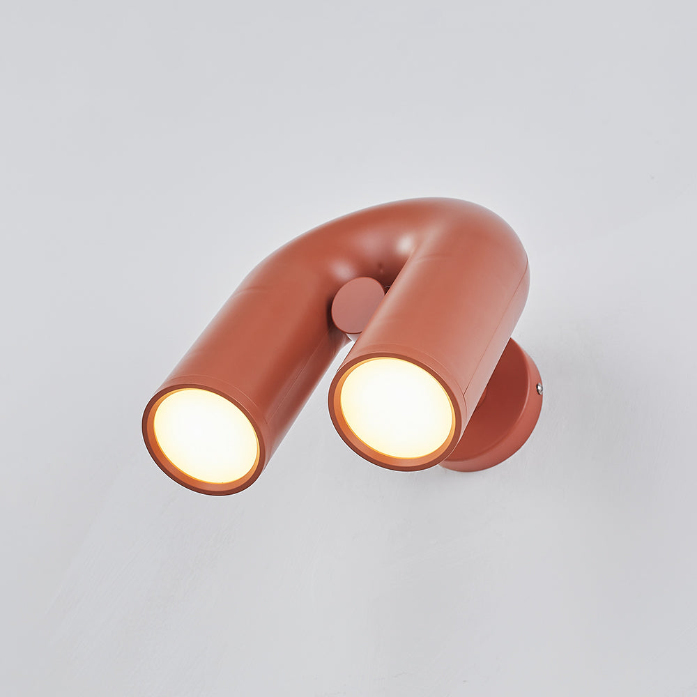 Arisha aplică de perete Design U LED metal, negru/Albastru/Gri/Roșu, dormitor