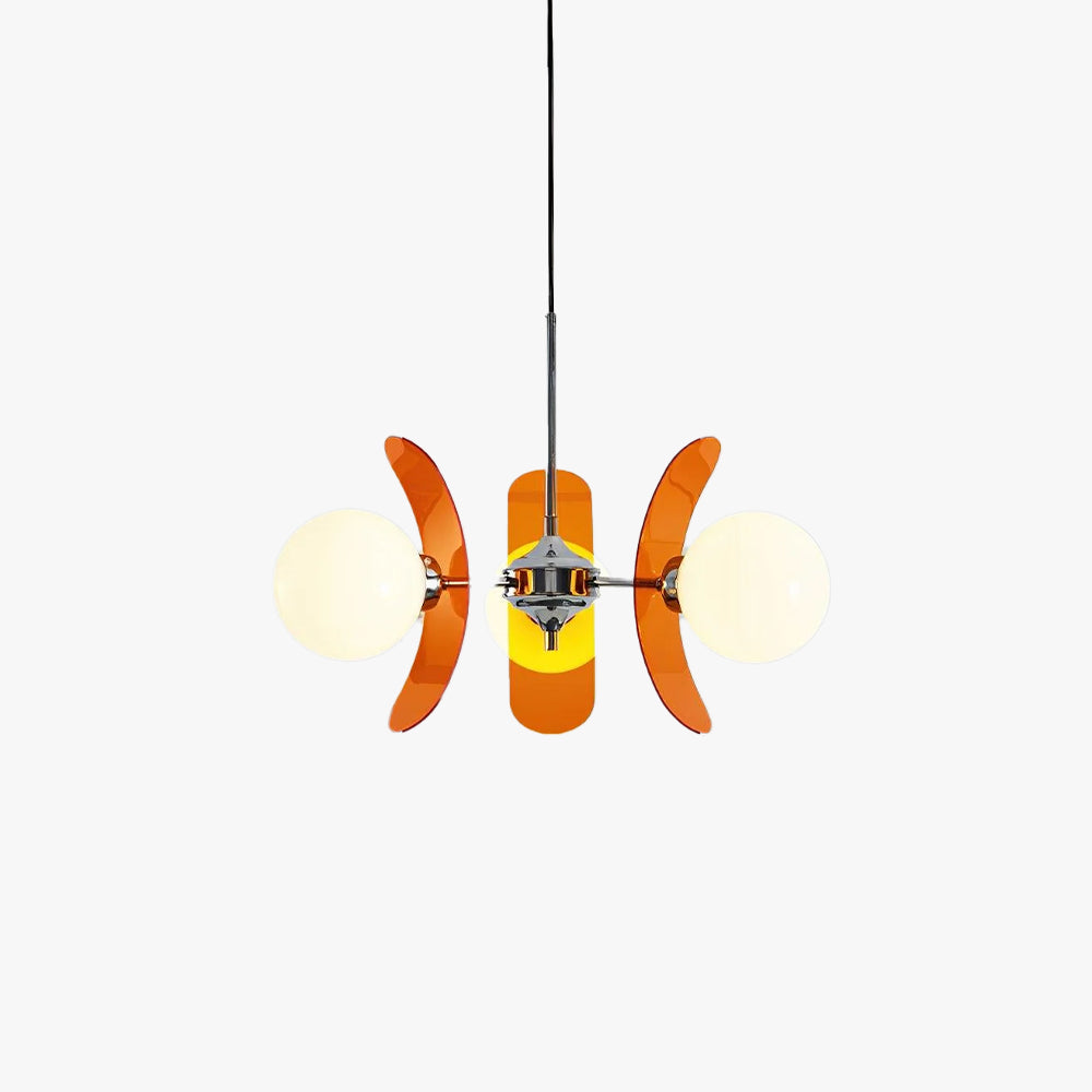 Ulano candelabru maro și portocaliu