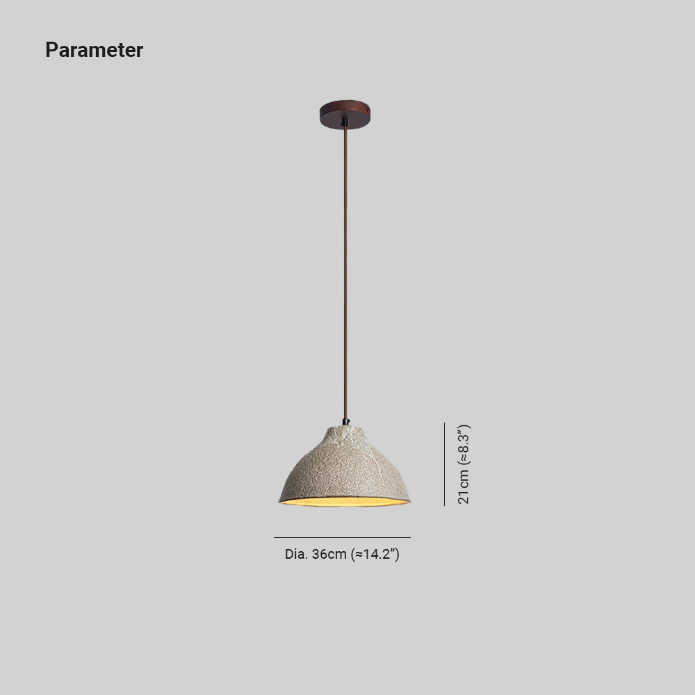 Lampă suspendată din ceramică texturată Maple