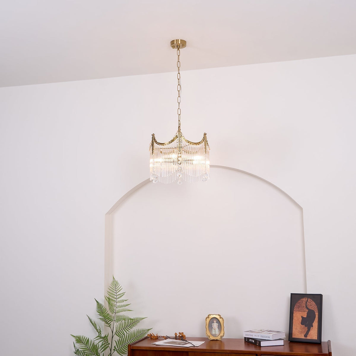 Elias candelabru Luxos din sticlă Farmhouse