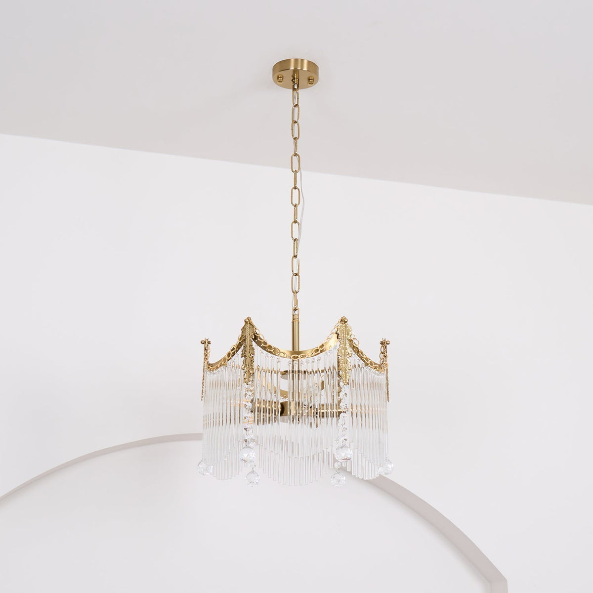 Elias candelabru Luxos din sticlă Farmhouse