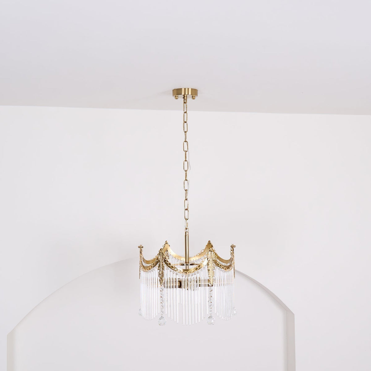 Elias candelabru Luxos din sticlă Farmhouse