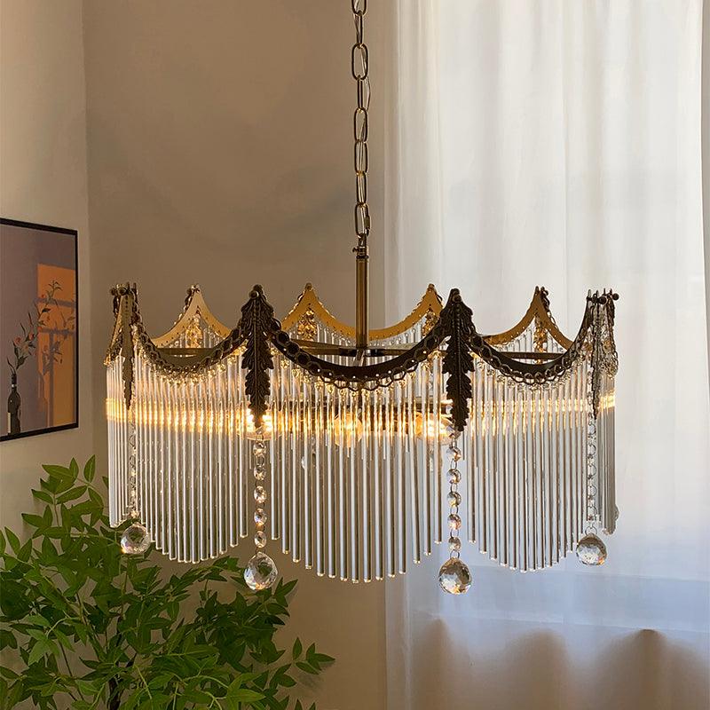 Elias candelabru Luxos din sticlă Farmhouse
