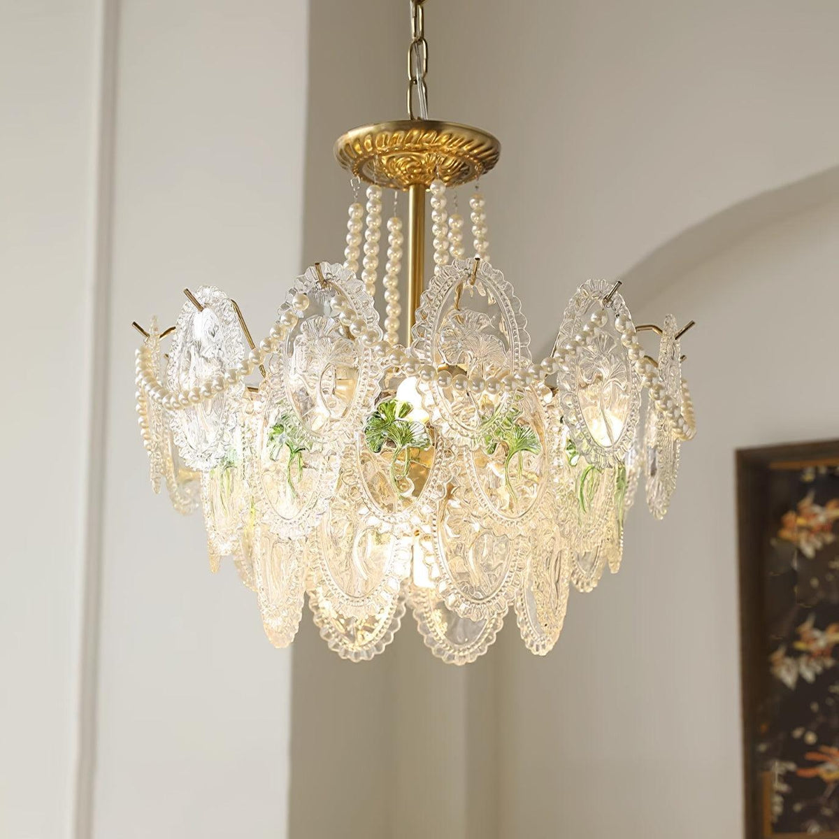 Havin candelabru Perle lucioase