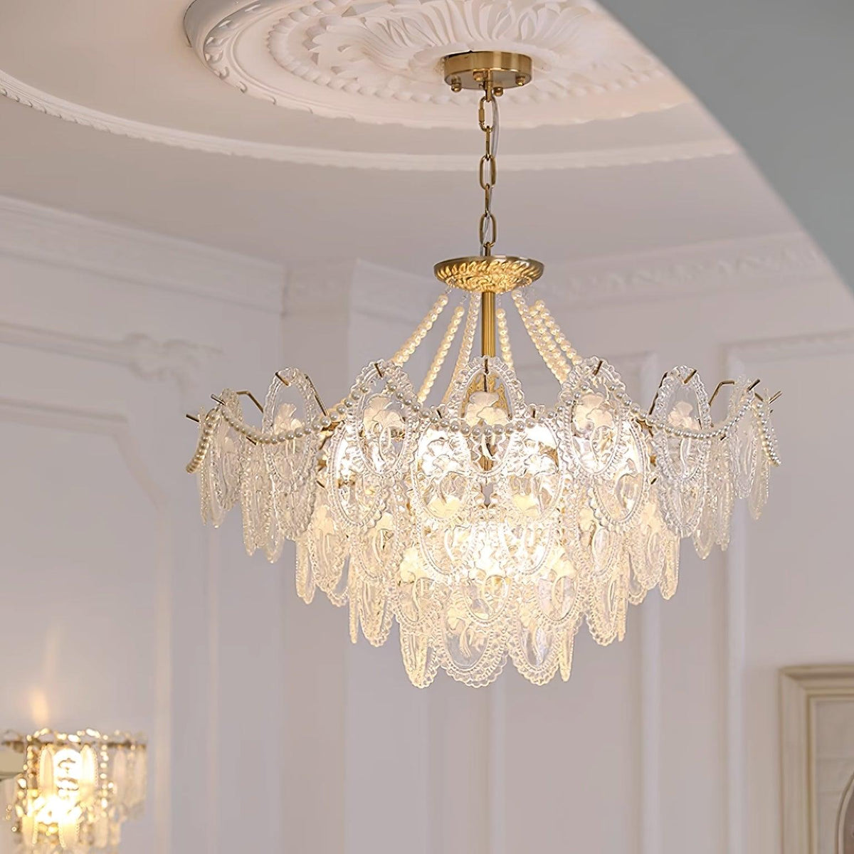 Havin candelabru Perle lucioase