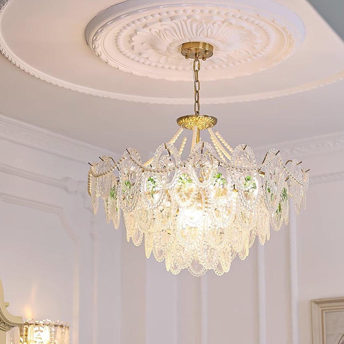 Havin candelabru Perle lucioase