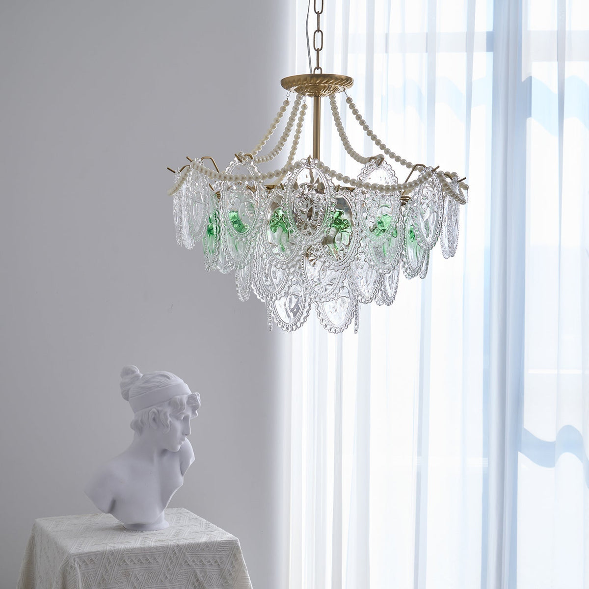 Havin candelabru Perle lucioase
