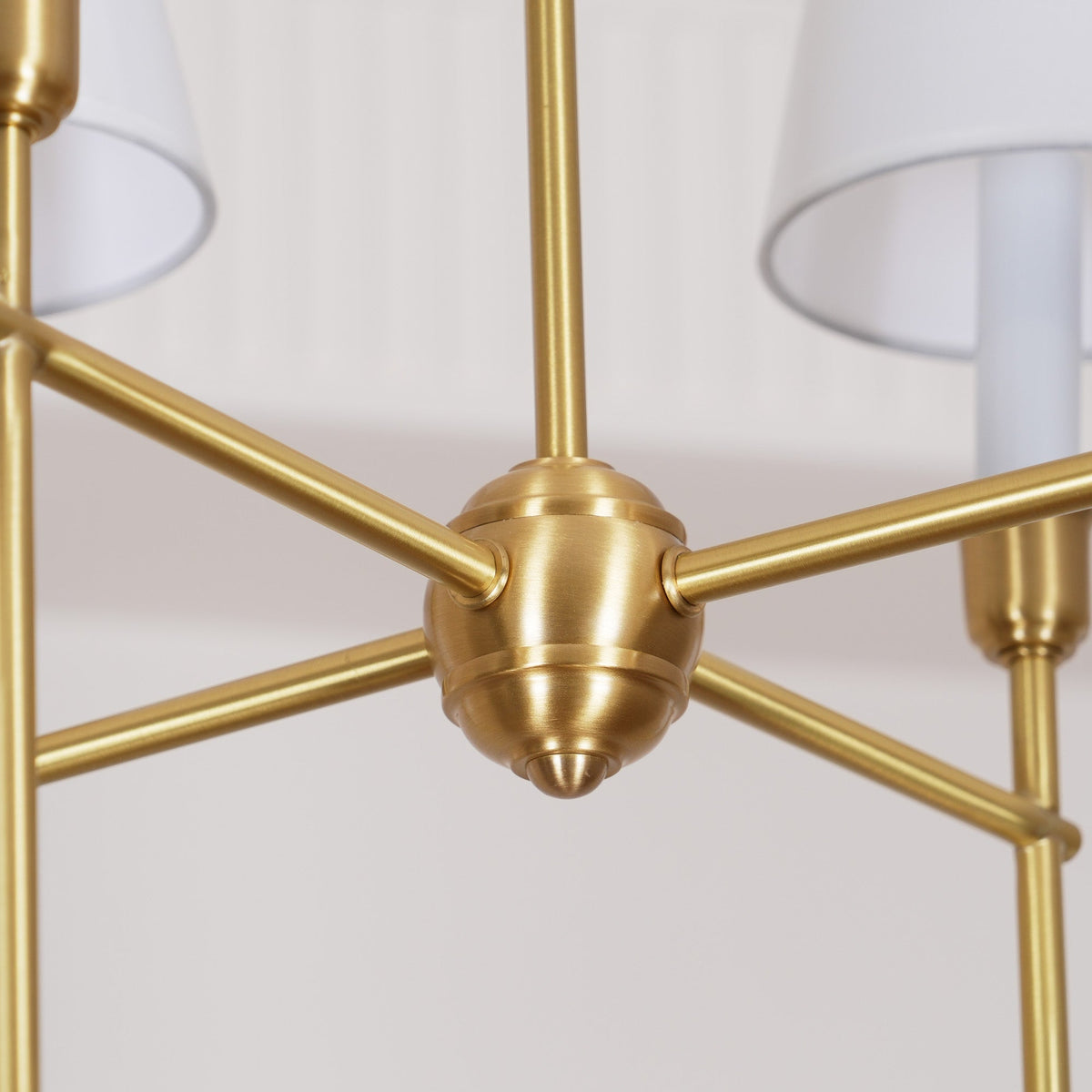 Talia candelabru din alamă și material textil, de lux