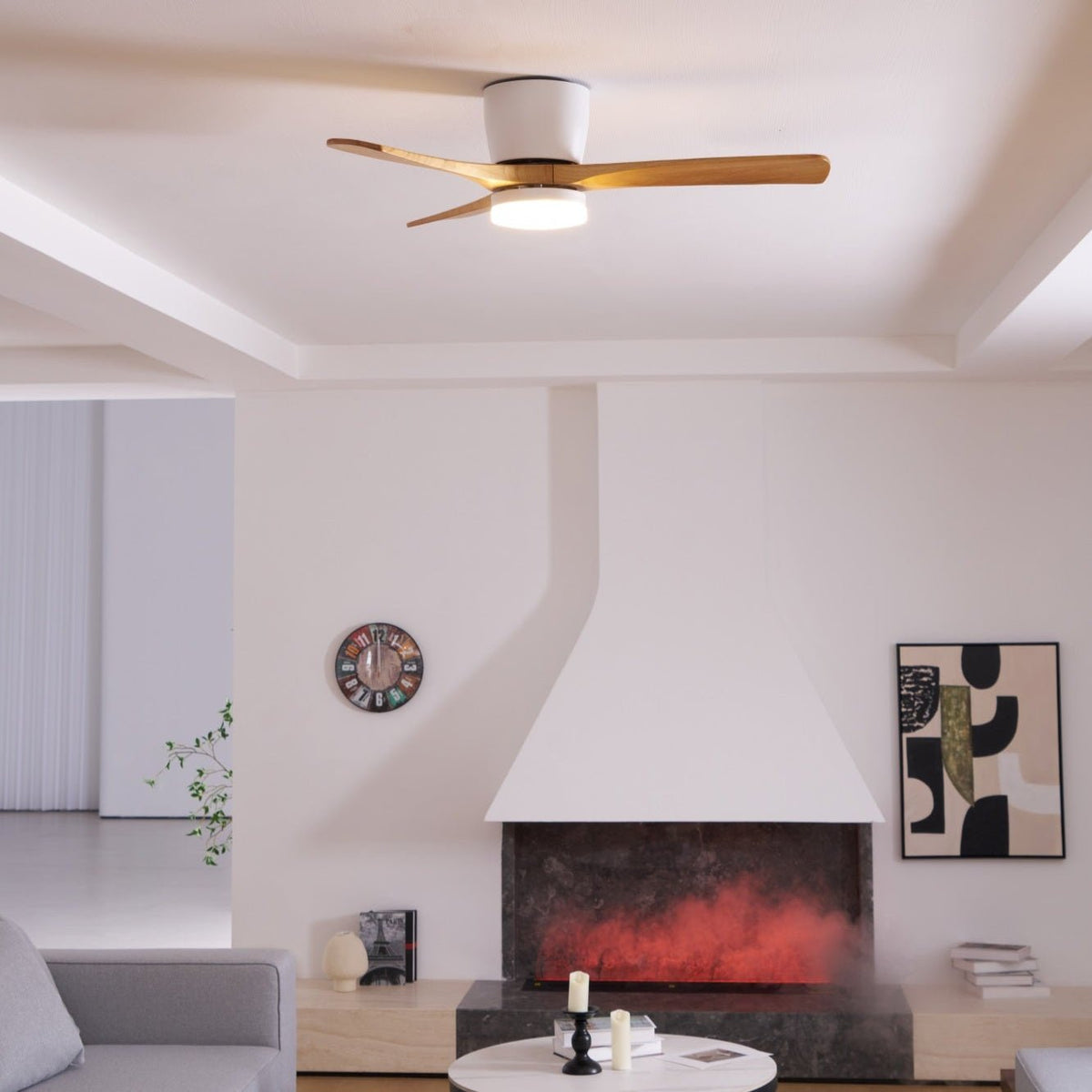 Miroise ventilator de tavan cu lumină