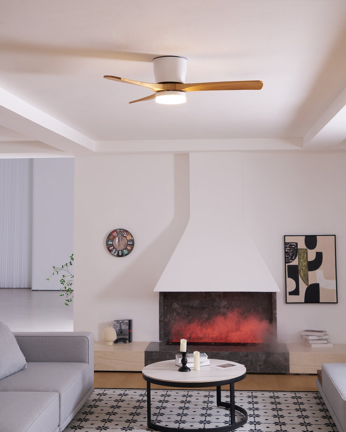 Miroise ventilator de tavan cu lumină