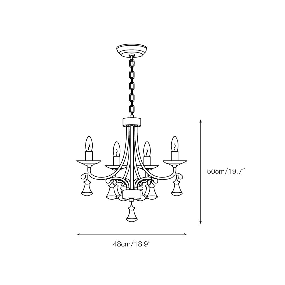 Selorine candelabru din cristal