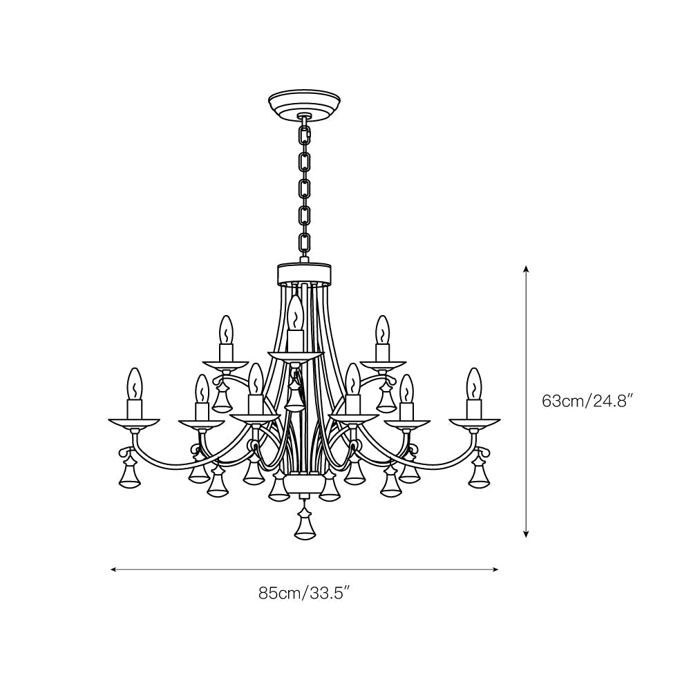 Selorine candelabru din cristal