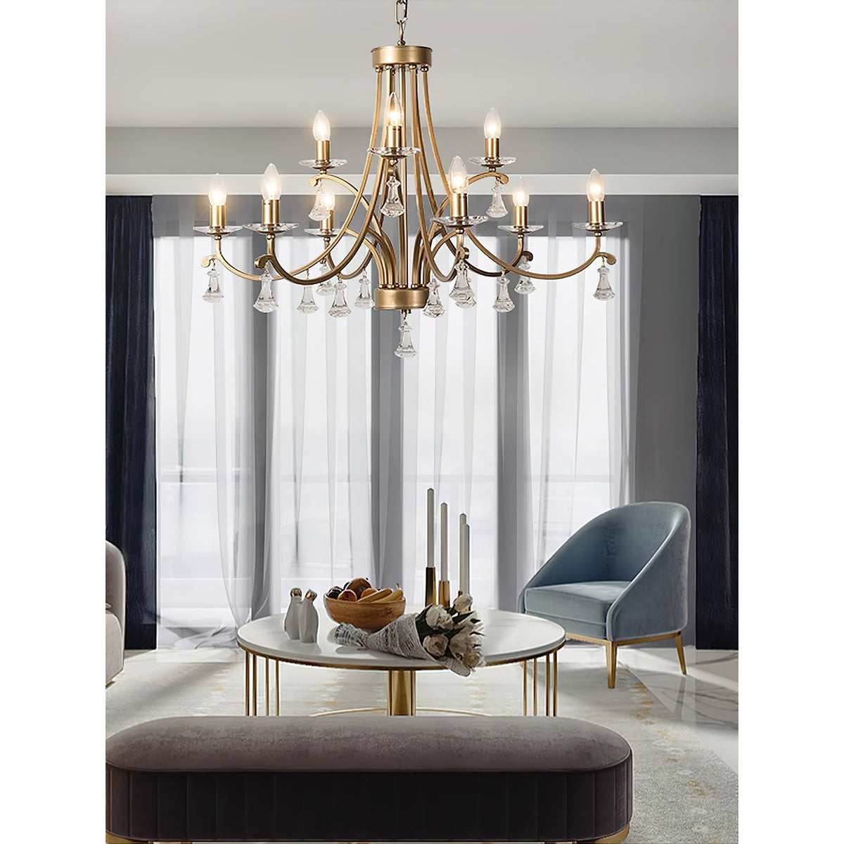 Selorine candelabru din cristal