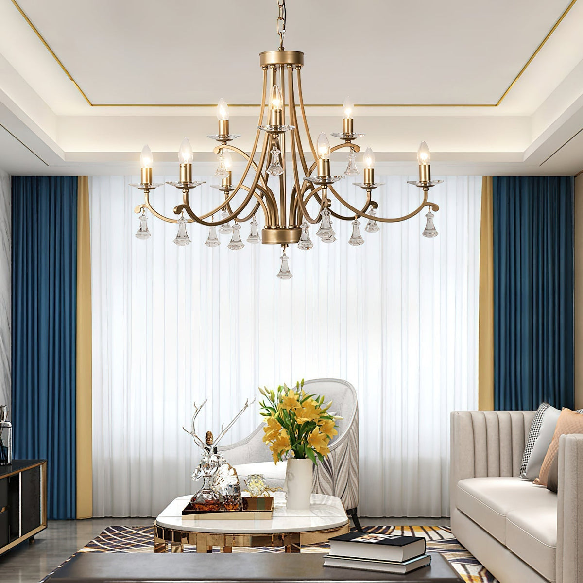 Selorine candelabru din cristal