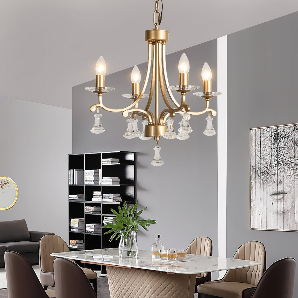 Selorine candelabru din cristal
