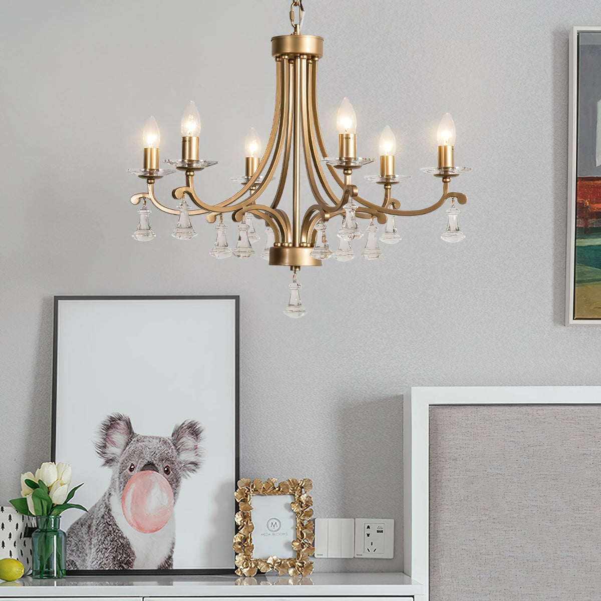 Selorine candelabru din cristal