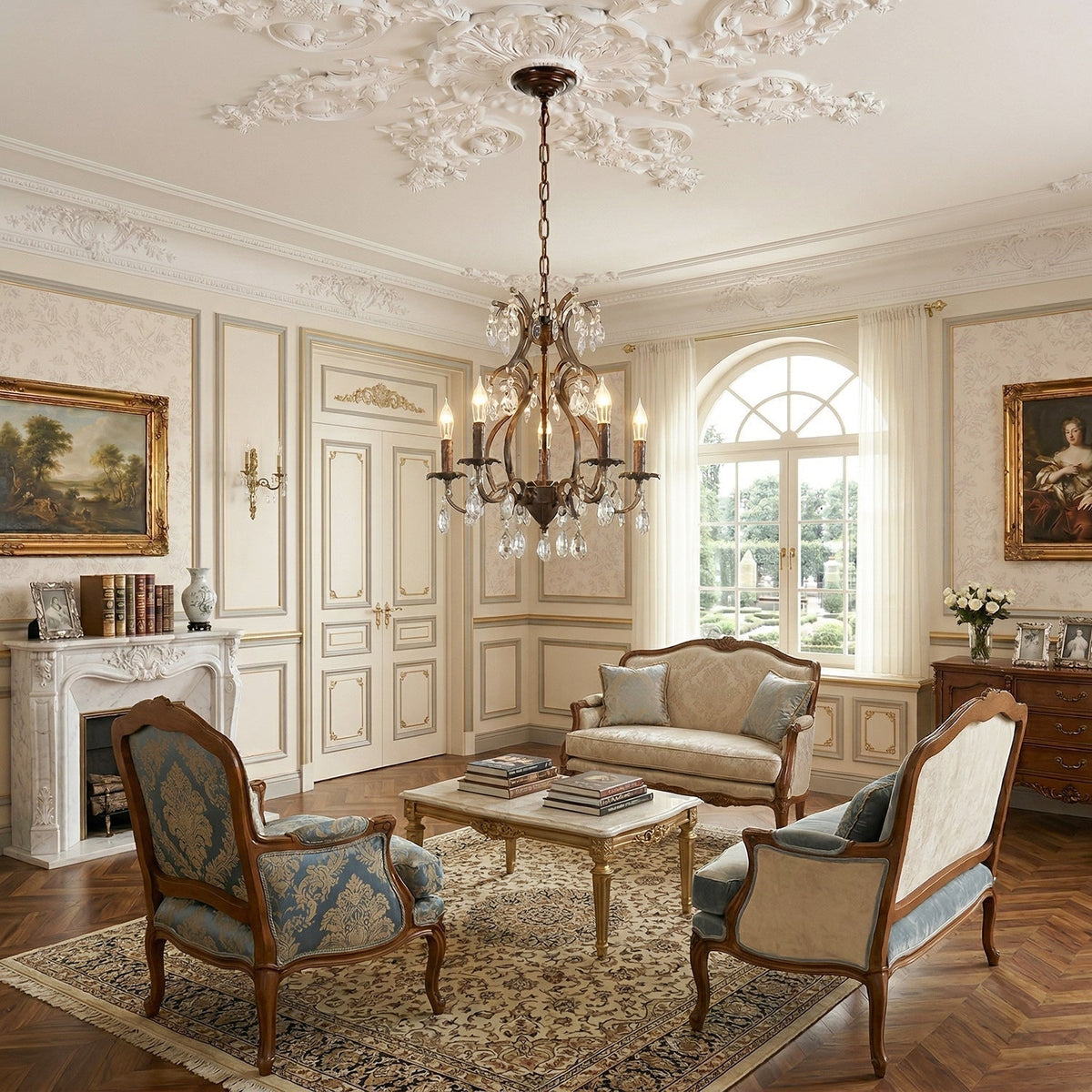Delmoria candelabru  Vesper din cristal