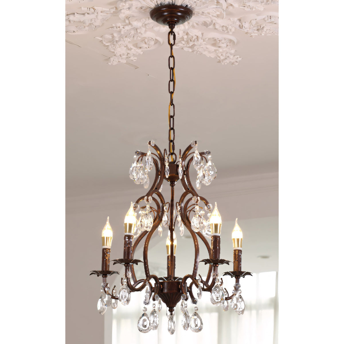 Delmoria candelabru  Vesper din cristal