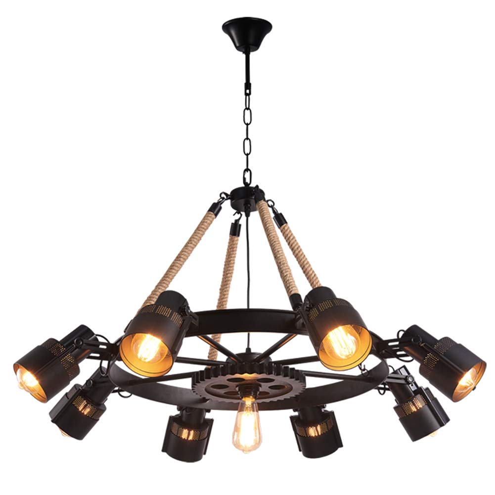 Epoch industrial LED lampă suspendată neagră metal/Cablu Cafe/Barem, pentru cafenea