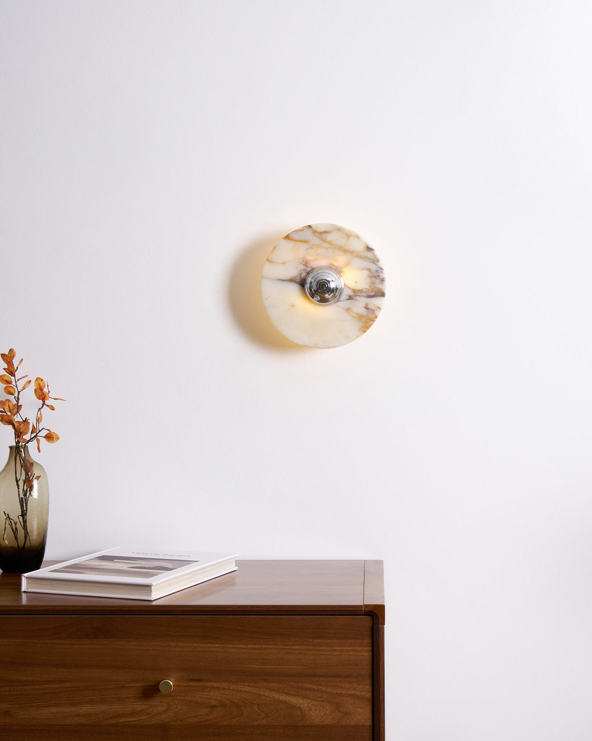 Aplică de perete din marmură disc LED luminiere modernă multiple culori