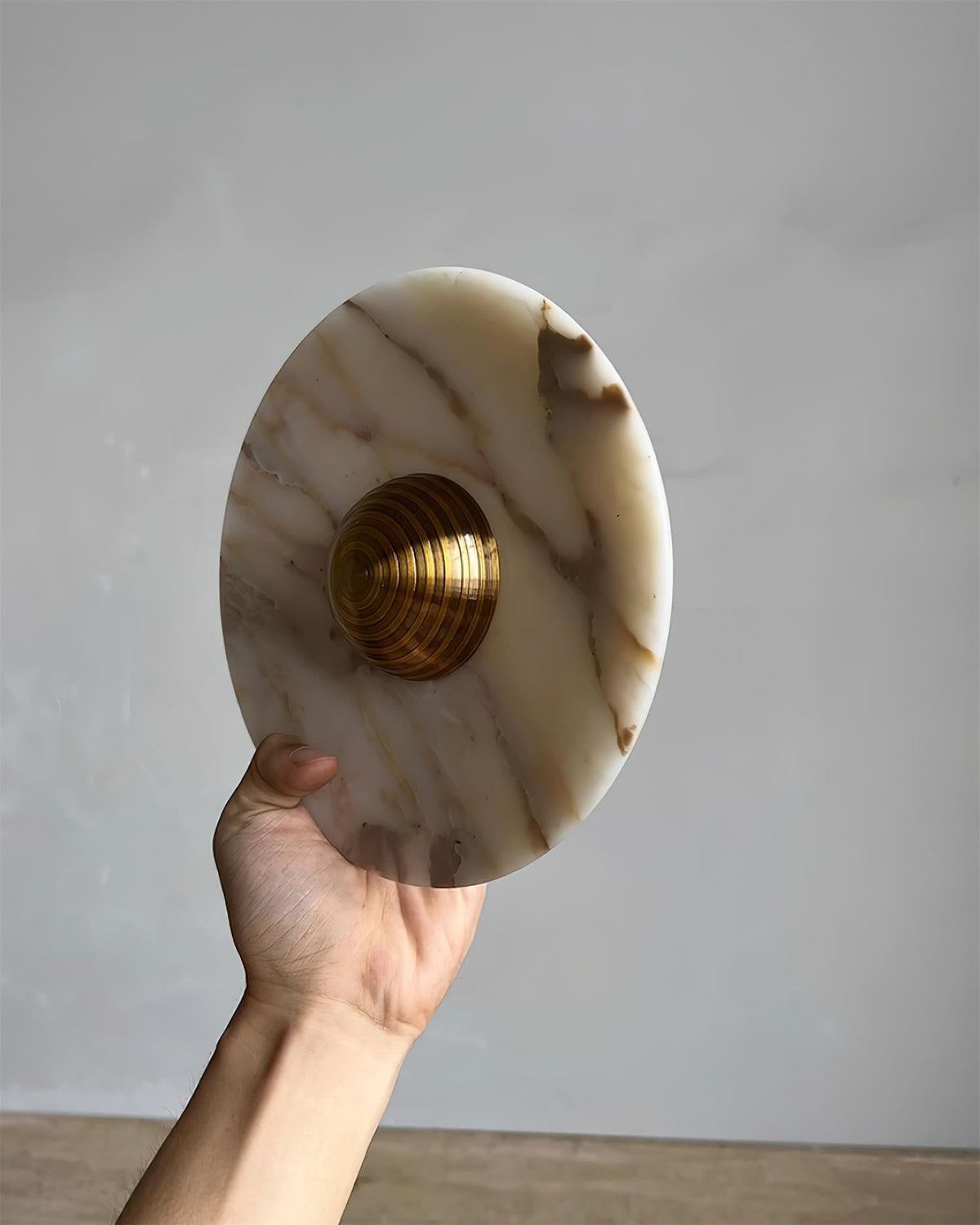 Aplică de perete din marmură disc LED luminiere modernă multiple culori