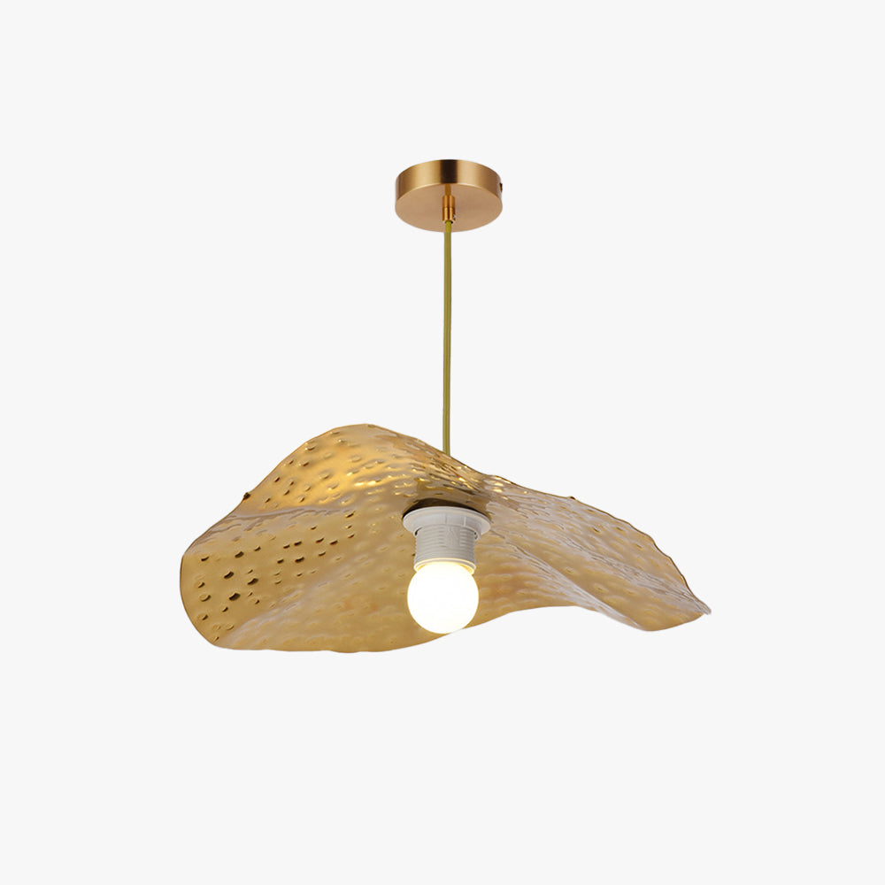 Arisha lampă suspendată din metal în formă de frunză de lotus natural