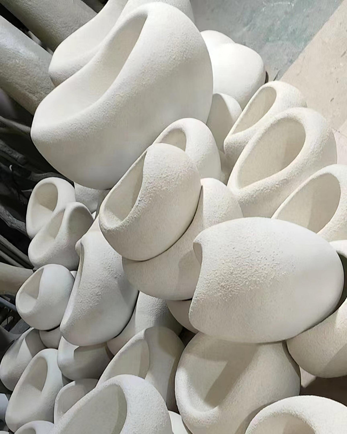 Candelabru Wabi-Sabi Pebble Cluster Form Organic minimalist Artistic